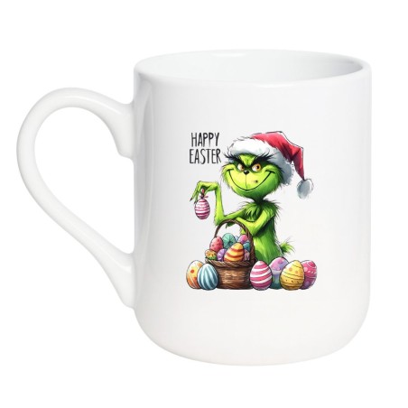 Kubek elegancki biały 330 ml z humorystyczną grafiką – doskonały gadżet do biura