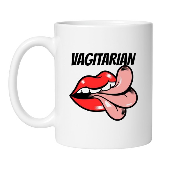 Śmieszny kubek biały 330 ml z wulgarną grafiką – odważny prezent dla znajomego