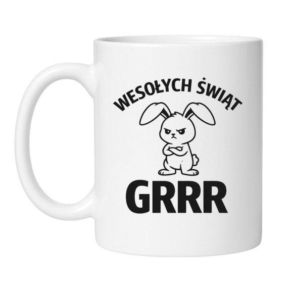 Kubek wielkanocny z zającem WESOŁYCH ŚWIĄT